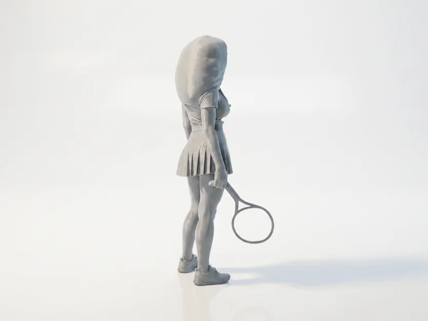 Mô hình nữ vận động viên Tennis in 3D - Image 3