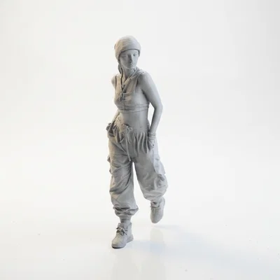 Mô hình nhân vật nữ mặc quần Cargo 3D cực chất