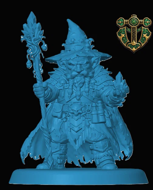 Mô hình Deep Gnome Wizard cho game RPG - Image 1