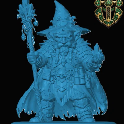 Mô hình Deep Gnome Wizard cho game RPG