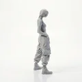Mô hình nhân vật nữ mặc quần Cargo phong cách Streetwear (STL in 3D) - Thumbnail 3