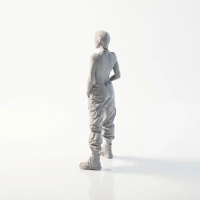 Mô hình nhân vật nữ mặc quần Cargo phong cách Streetwear (STL in 3D)