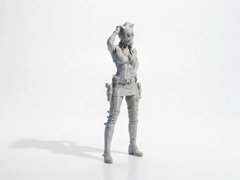 Mô hình 3D cô gái tai mèo - Nhân vật nữ in 3D - Image 2
