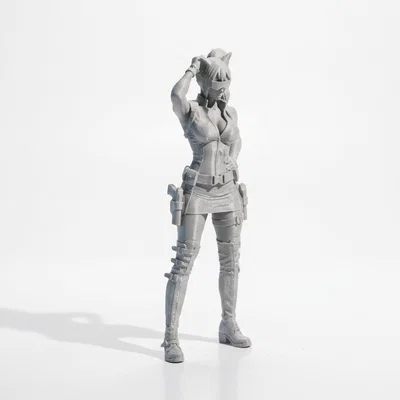 Mô hình 3D cô gái tai mèo - Nhân vật nữ in 3D