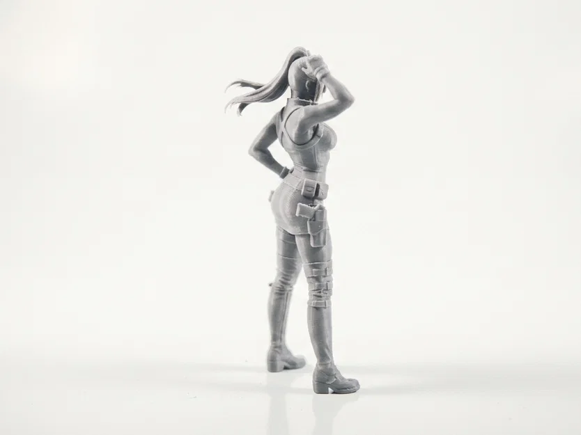 Mô hình 3D cô gái tai mèo - Nhân vật nữ in 3D - Image 3