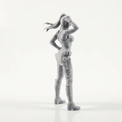 Mô hình 3D cô gái tai mèo - Nhân vật nữ in 3D