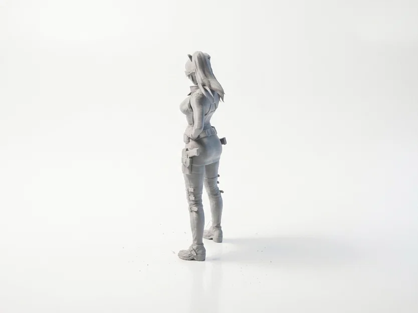 Mô hình 3D cô gái tai mèo - Nhân vật nữ in 3D - Image 4