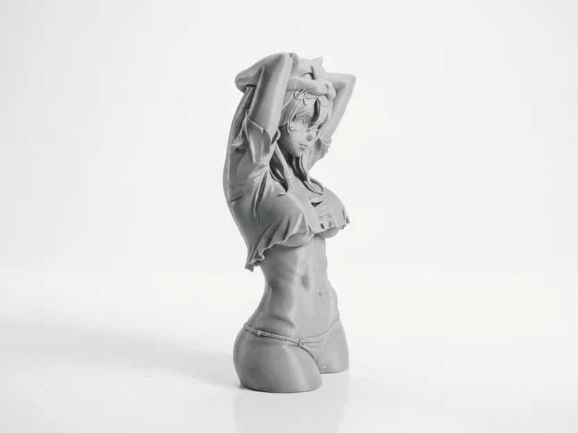 Mô hình 3D Tượng bán thân cô nàng mèo (Cat Girl Bust) - Image 2