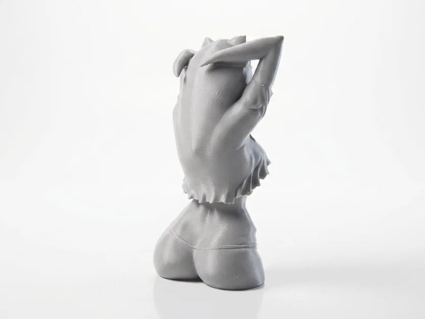 Mô hình 3D Tượng bán thân cô nàng mèo (Cat Girl Bust) - Image 3