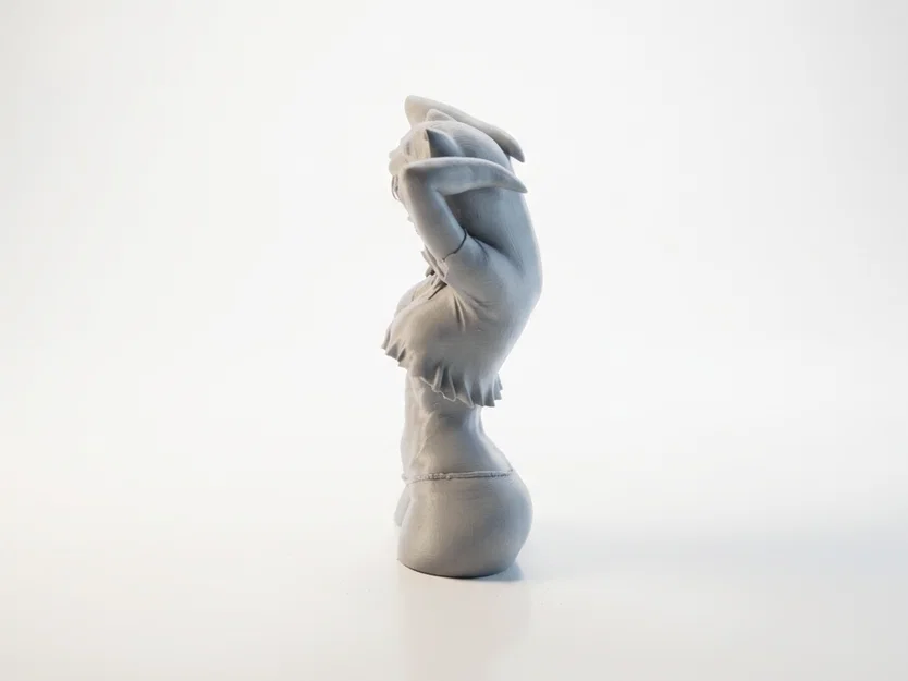 Mô hình 3D Tượng bán thân cô nàng mèo (Cat Girl Bust) - Image 4