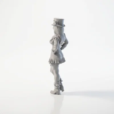 Mô hình 3D Nghệ sĩ gánh xiếc phong cách Victoria (Carnival Girl)