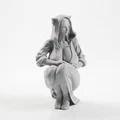 Mô hình 3D tượng cô gái đội mũ trùm đầu phong cách mèo (Cat Lady) - Thumbnail 2