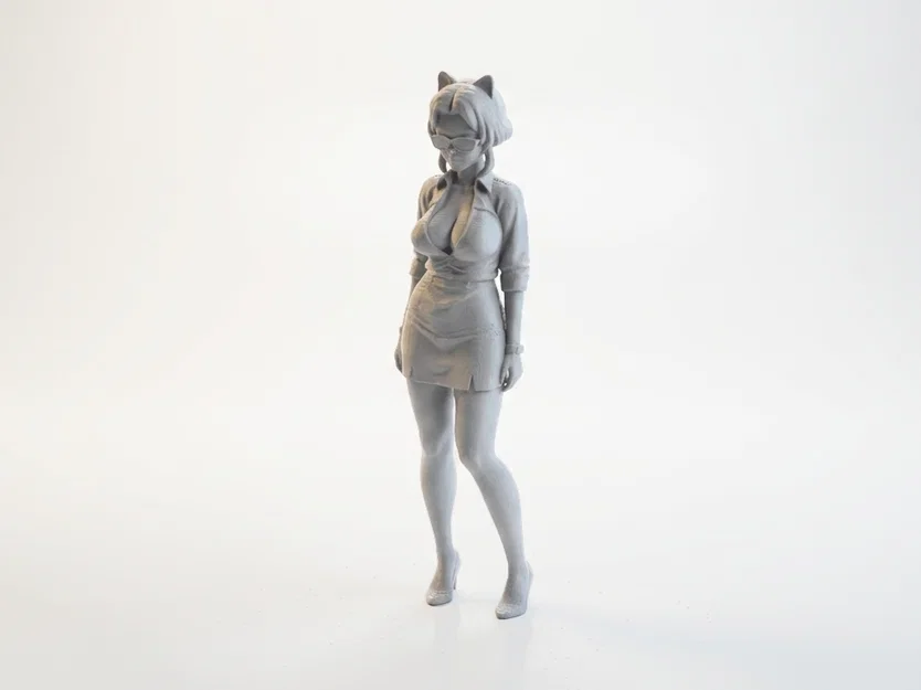 Mô hình 3D cô gái tai mèo phong cách Anime - Cat Ears Girl - Image 1