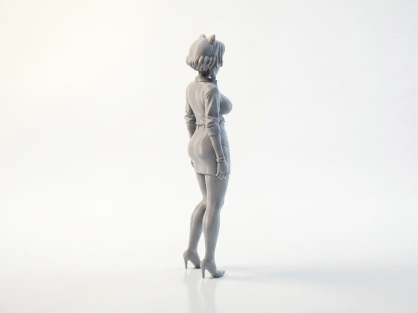 Mô hình 3D cô gái tai mèo phong cách Anime - Cat Ears Girl - Image 3