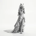 Mô hình 3D cô nàng mèo siêu mẫu (Cat Supermodel Figurine) - Thumbnail 2