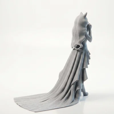 Mô hình 3D cô nàng mèo siêu mẫu (Cat Supermodel Figurine)