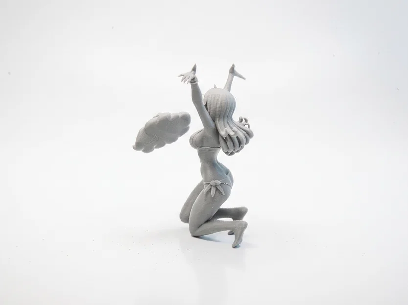 Mô hình 3D tượng nữ giới ăn mừng chiến thắng - Image 4