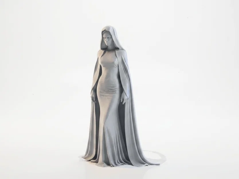 Mô hình 3D Tượng Nữ Tu Công Giáo (Catholic Nun) có thể in ấn - Image 1