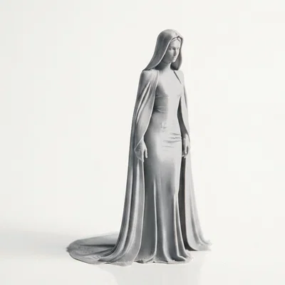 Mô hình 3D Tượng Nữ Tu Công Giáo (Catholic Nun) có thể in ấn