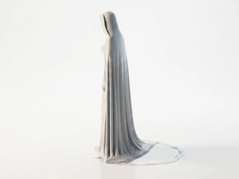 Mô hình 3D Tượng Nữ Tu Công Giáo (Catholic Nun) có thể in ấn - Image 4