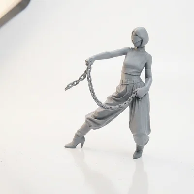 Mô hình 3D Nữ Chiến Binh Xích (Chain Lady Warrior) để in ấn