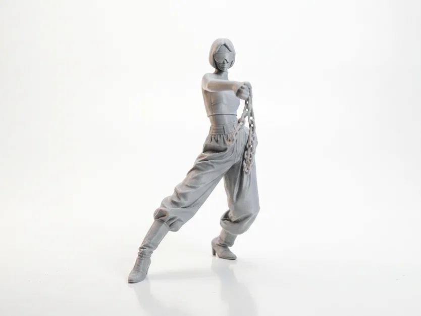 Mô hình 3D Nữ Chiến Binh Xích (Chain Lady Warrior) để in ấn - Image 2