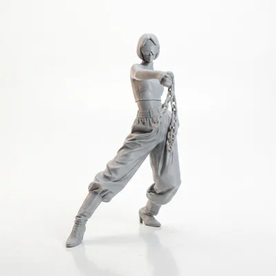 Mô hình 3D Nữ Chiến Binh Xích (Chain Lady Warrior) để in ấn