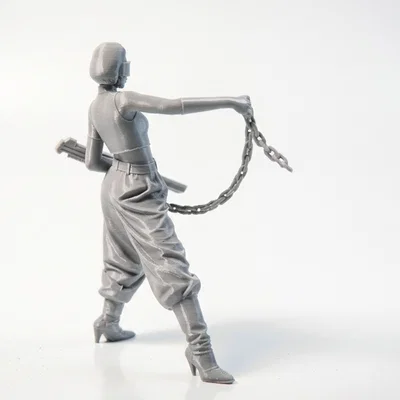 Mô hình 3D Nữ Chiến Binh Xích (Chain Lady Warrior) để in ấn