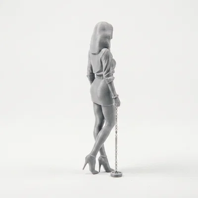 Mô hình tượng nữ quý cô bị xích (Chained Lady) - File in 3D