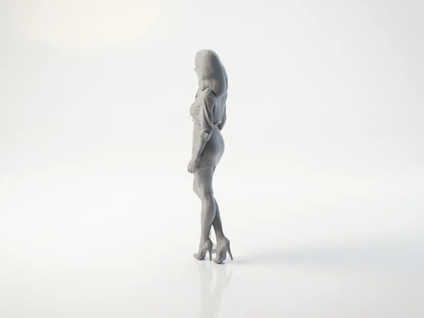 Mô hình tượng nữ quý cô bị xích (Chained Lady) - File in 3D - Image 4