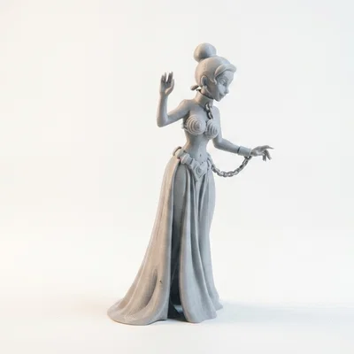 Mô hình Chained Lady - Tượng nhân vật nữ 3D