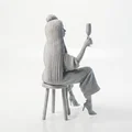 Mô hình Figurine Cô gái Champagne thanh lịch - File 3D in ấn - Thumbnail 3