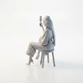 Mô hình Figurine Cô gái Champagne thanh lịch - File 3D in ấn - Thumbnail 4
