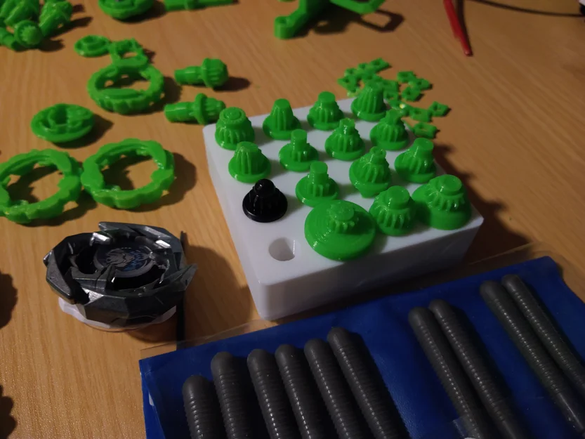 Bộ khay lưu trữ Beyblade X chuẩn Gridfinity gọn gàng - Image 1