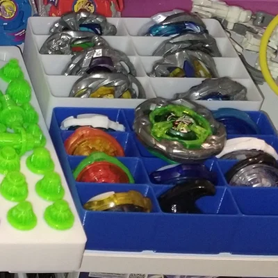 Bộ khay lưu trữ Beyblade X chuẩn Gridfinity gọn gàng