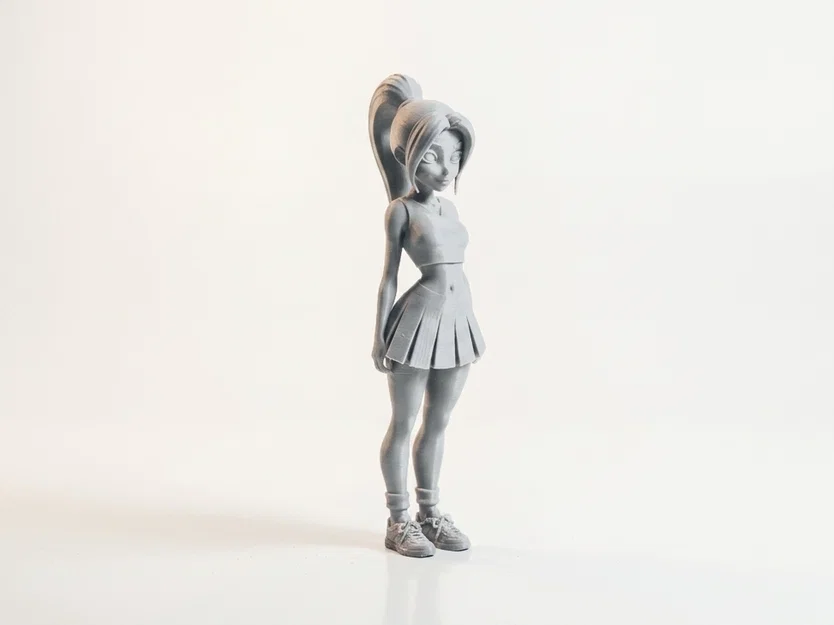 Mô hình 3D cô nàng cổ vũ (Cheerleader) xinh đẹp, sắc nét - Image 2