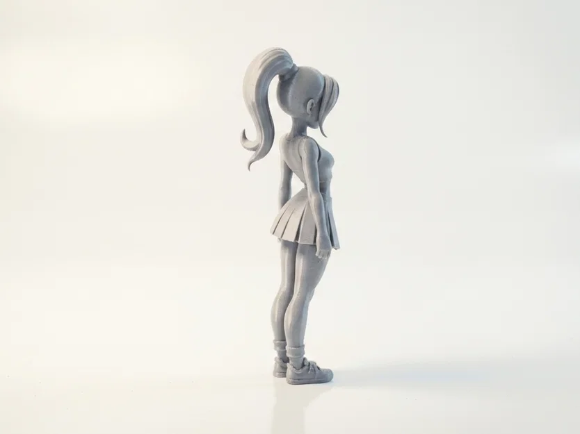 Mô hình 3D cô nàng cổ vũ (Cheerleader) xinh đẹp, sắc nét - Image 3