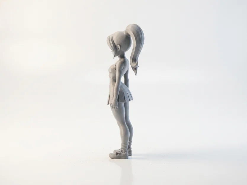 Mô hình 3D cô nàng cổ vũ (Cheerleader) xinh đẹp, sắc nét - Image 4