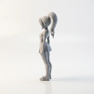 Mô hình 3D cô nàng cổ vũ (Cheerleader) xinh đẹp, sắc nét