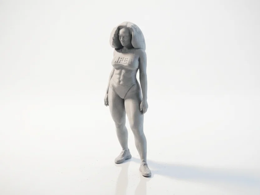 Mô Hình Nhân Vật Nữ Vận Động Viên Khỏe Khoắn - File In 3D - Image 1