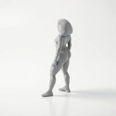 Mô Hình Nhân Vật Nữ Vận Động Viên Khỏe Khoắn - File In 3D