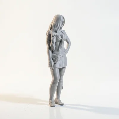 Mô hình 3D Cô Nàng Cheerleader Thể Thao Ấn Tượng