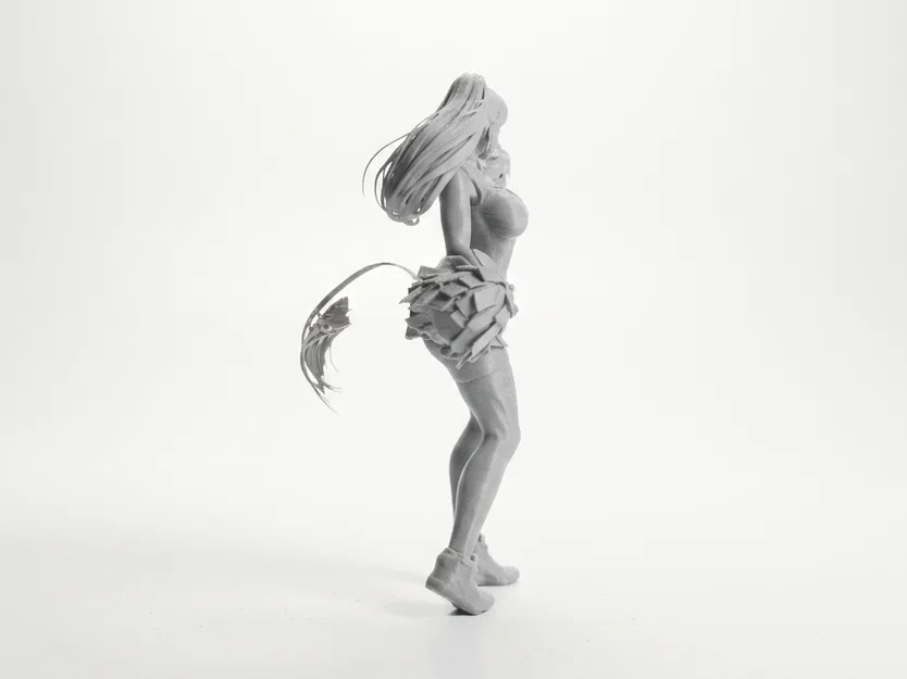Mô hình 3D Cheerleader: Nữ cổ động viên năng động (STL file) - Image 3
