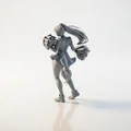 Mô hình 3D Cheerleader: Nữ cổ động viên năng động (STL file) - Thumbnail 4