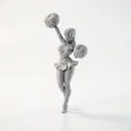 Mô hình 3D Figurine Nữ Cổ Động Viên Cheerleader Đẹp Mắt - Thumbnail 1