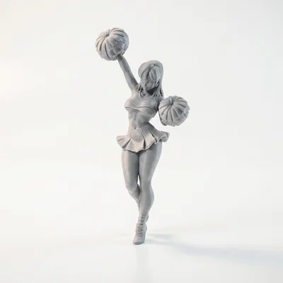 Mô hình 3D Figurine Nữ Cổ Động Viên Cheerleader Đẹp Mắt