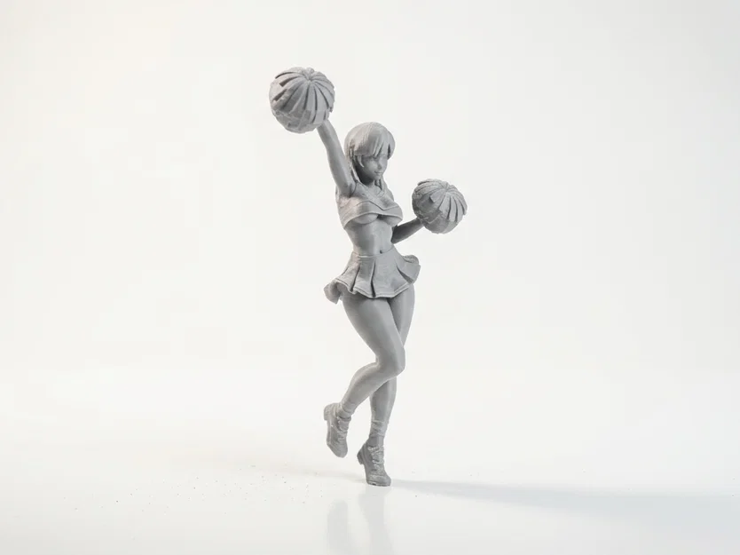 Mô hình 3D Figurine Nữ Cổ Động Viên Cheerleader Đẹp Mắt - Image 2