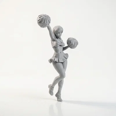 Mô hình 3D Figurine Nữ Cổ Động Viên Cheerleader Đẹp Mắt