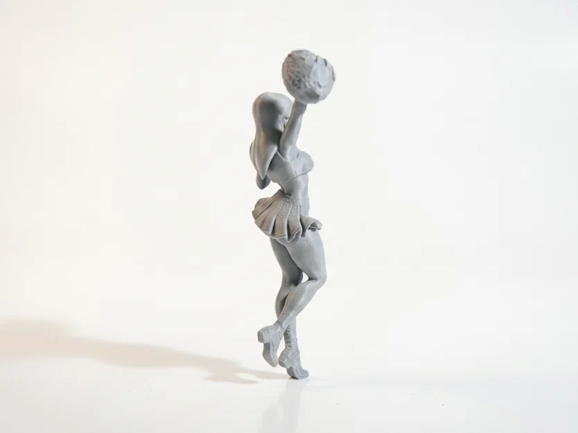 Mô hình 3D Figurine Nữ Cổ Động Viên Cheerleader Đẹp Mắt - Image 3