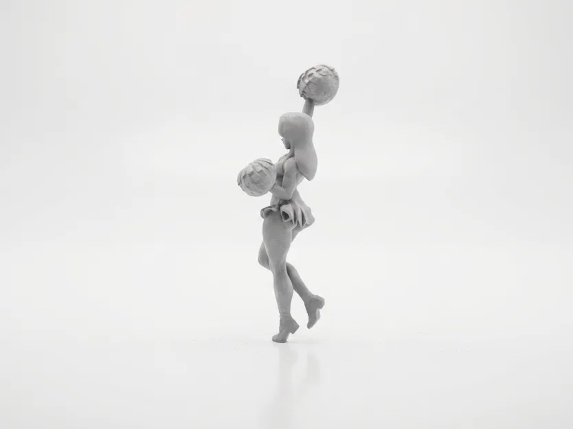 Mô hình 3D Figurine Nữ Cổ Động Viên Cheerleader Đẹp Mắt - Image 4